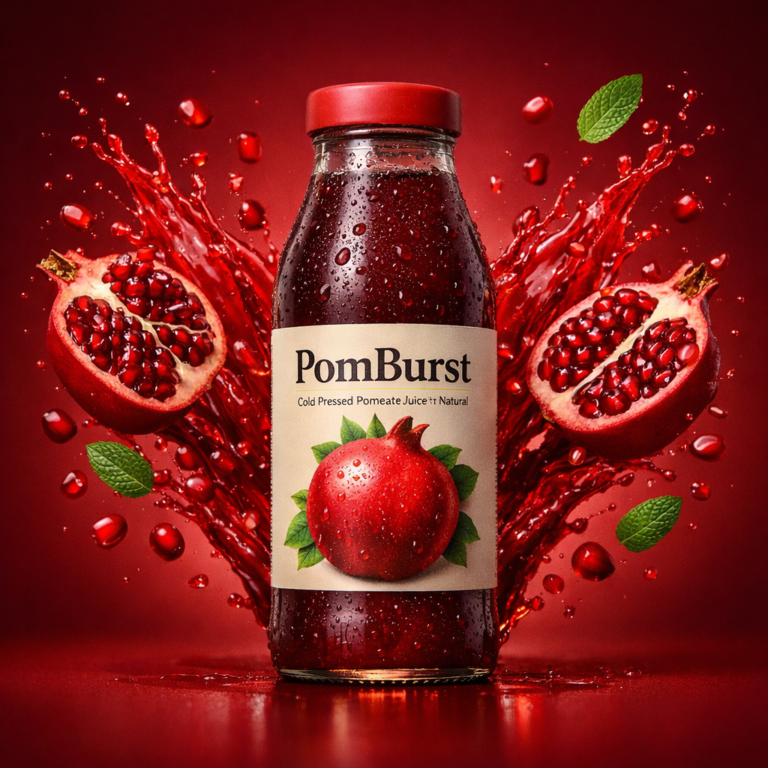 PomBurst with pomegranate and mint