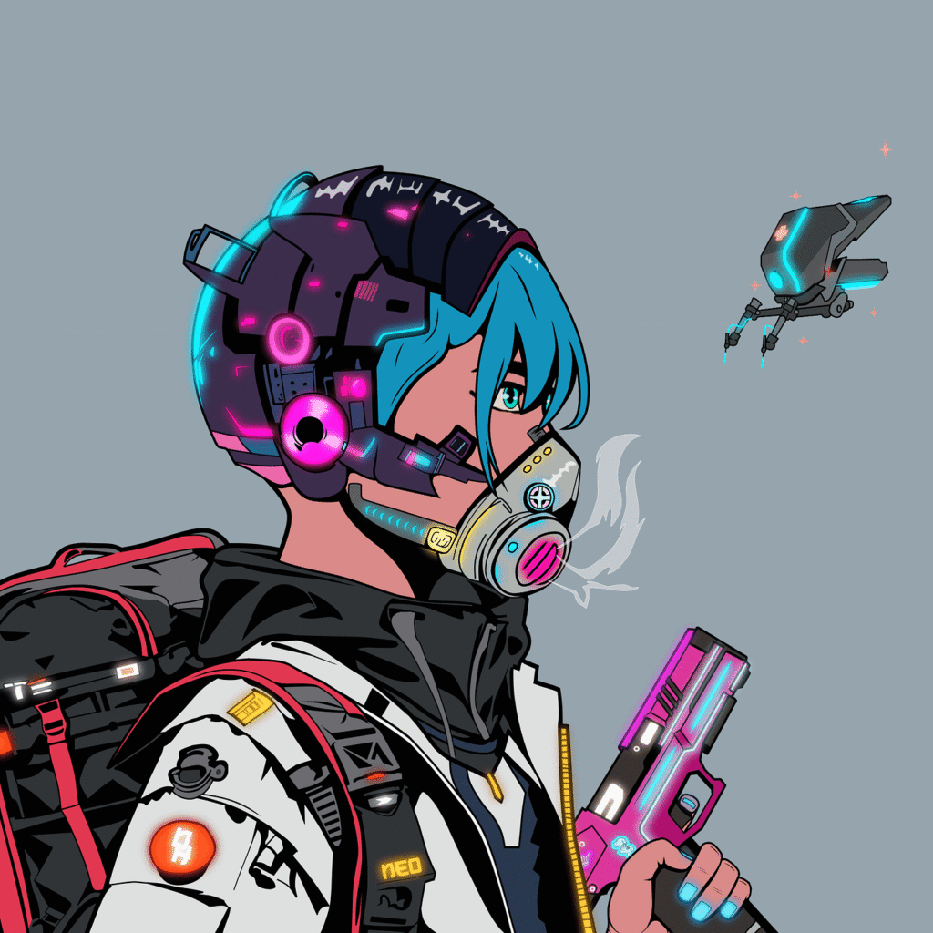 Cyberpunk NFT Character Art Prompt