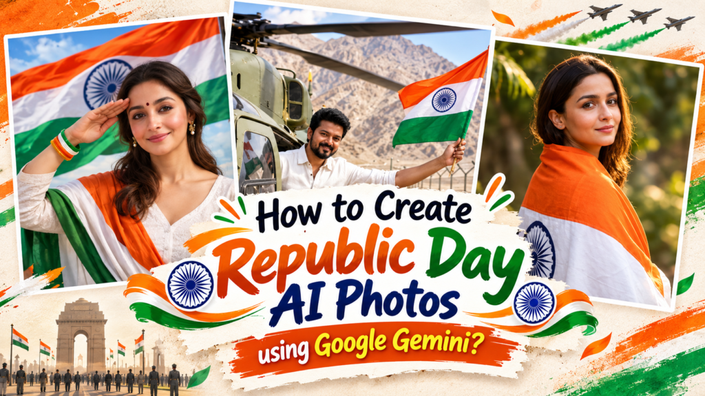 26 january google gemini prompt How to Create Republic Day AI Photos using google gemini