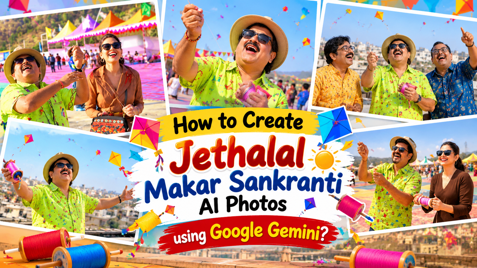 Makar sankranti gemini prompt : How to create Jethalal Makar sankranti photo using google gemini ?