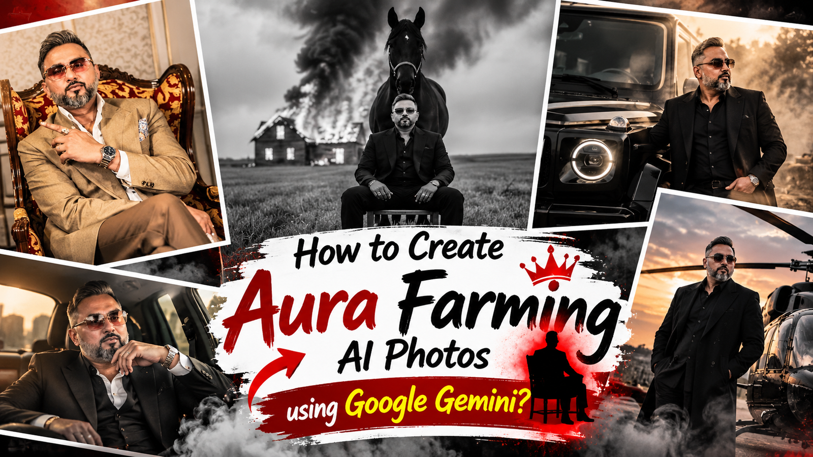 Aura Farming gemini prompt How to create aura farming photo using google gemini