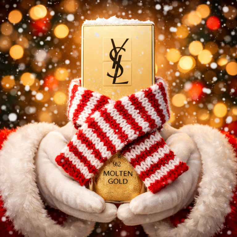 YSL Molten Gold in winter's glow
