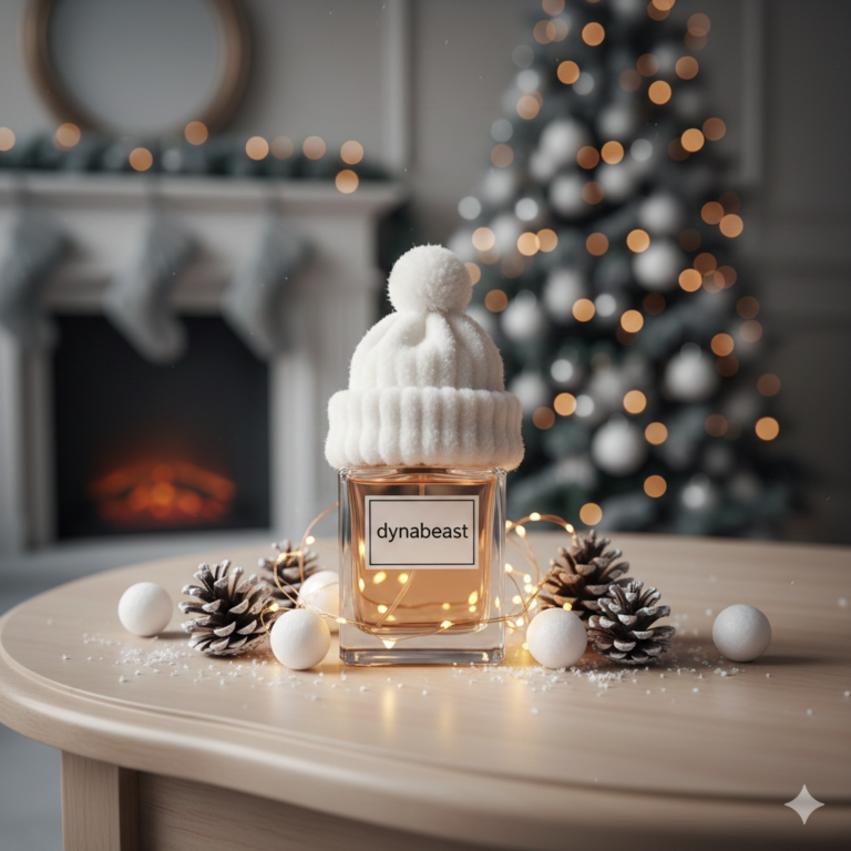Winter warmth and perfume elegance