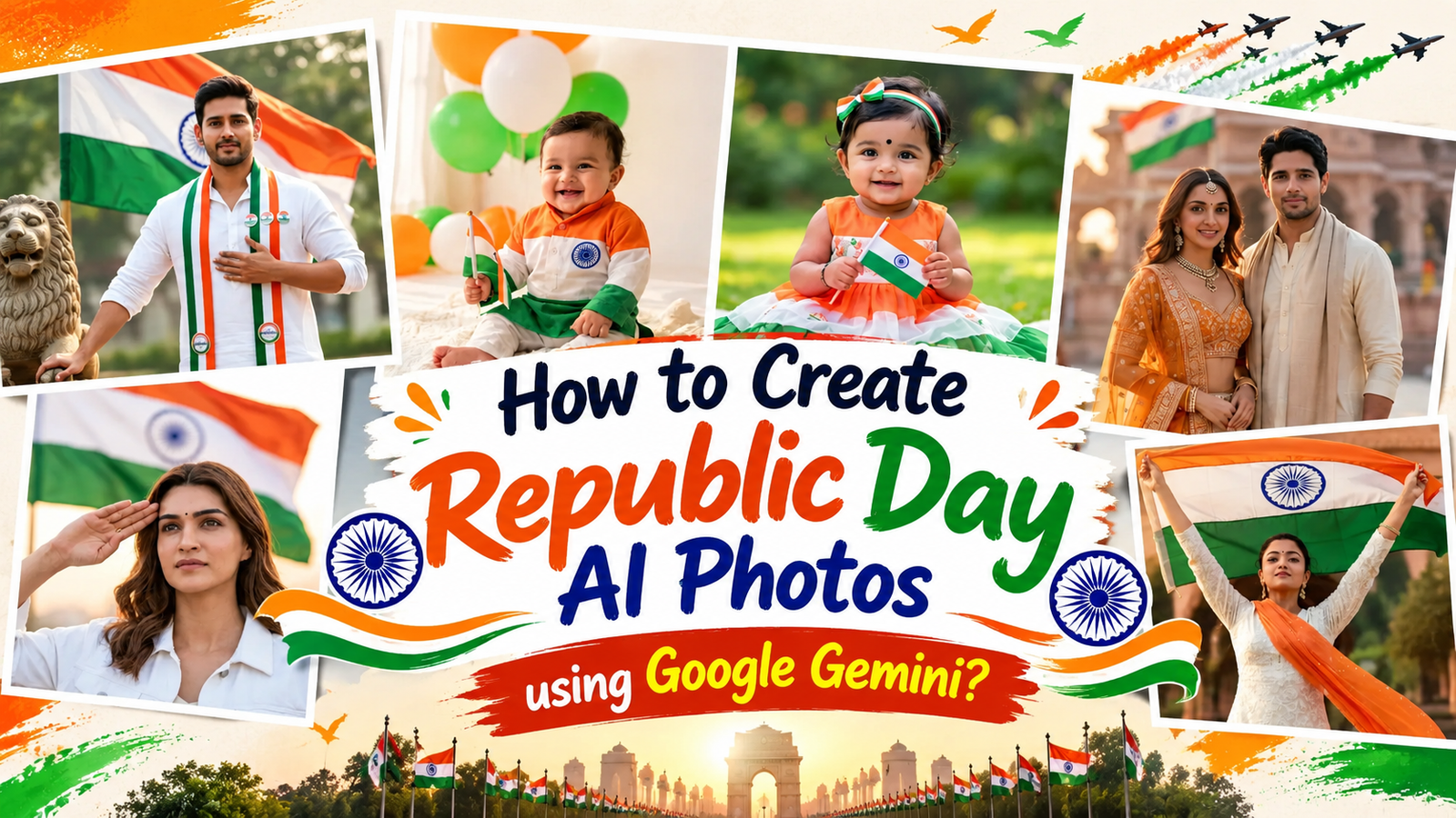 Republic day gemini prompt How to create Republic day photo using google gemini