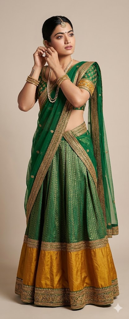 Aishwarya rai lehenga prompt of jodhaa akbar