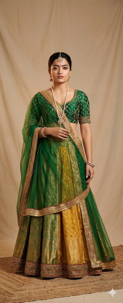 Aishwarya rai lehenga prompt of jodhaa akbar