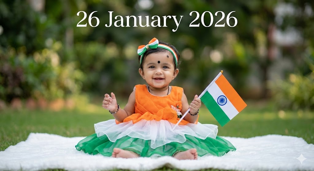 Republic day gemini prompt for baby girl