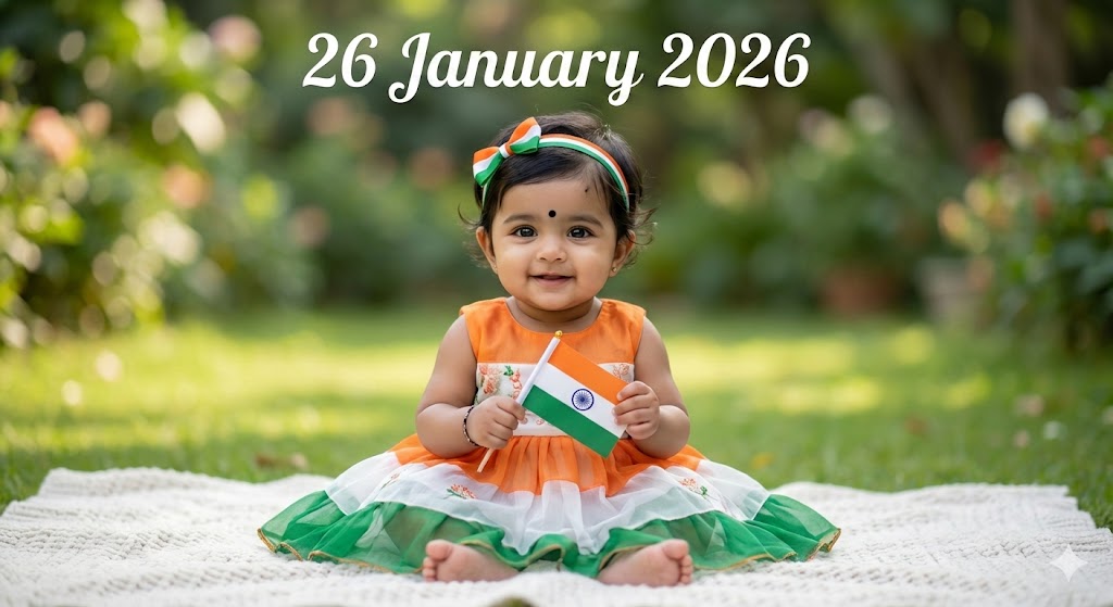 Republic day gemini prompt for baby girl