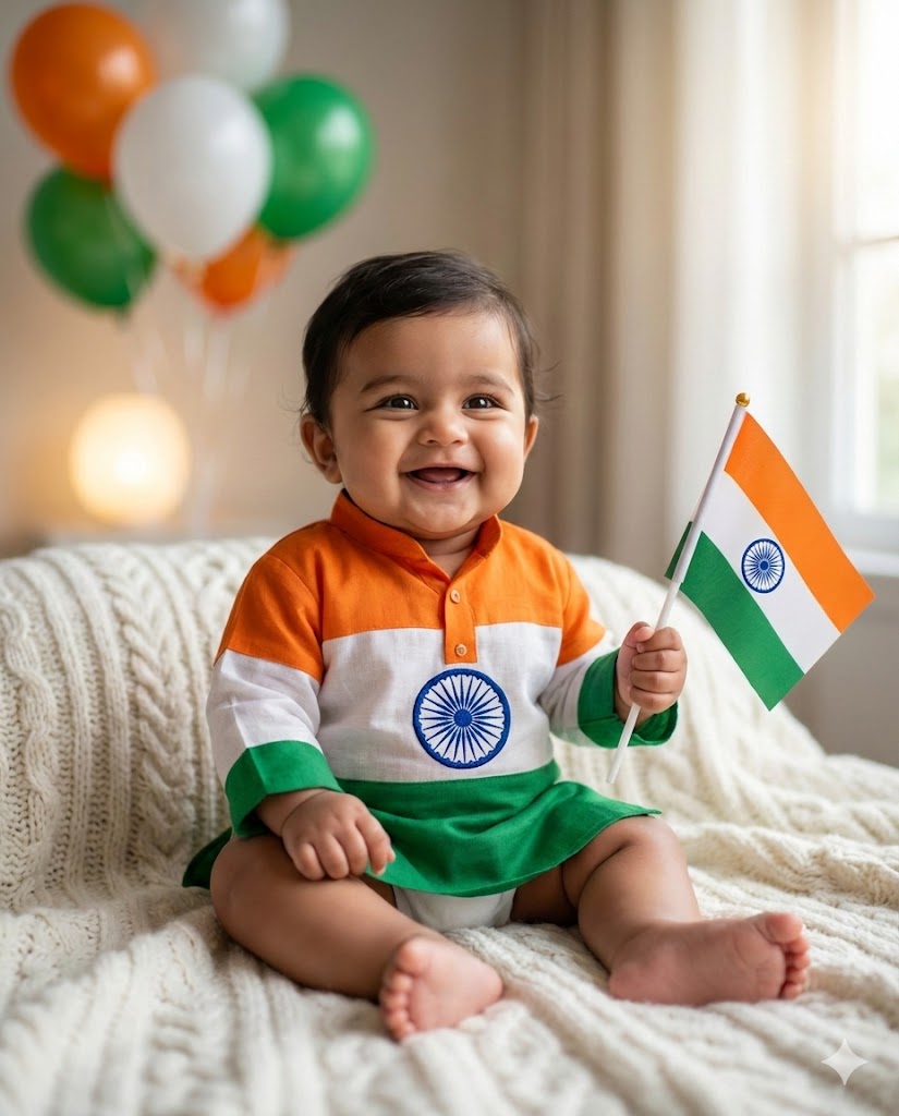 Republic day gemini prompt for baby boy