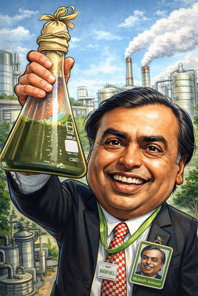 Sample 3: Mukesh Ambani Reliance Start in caricature trend