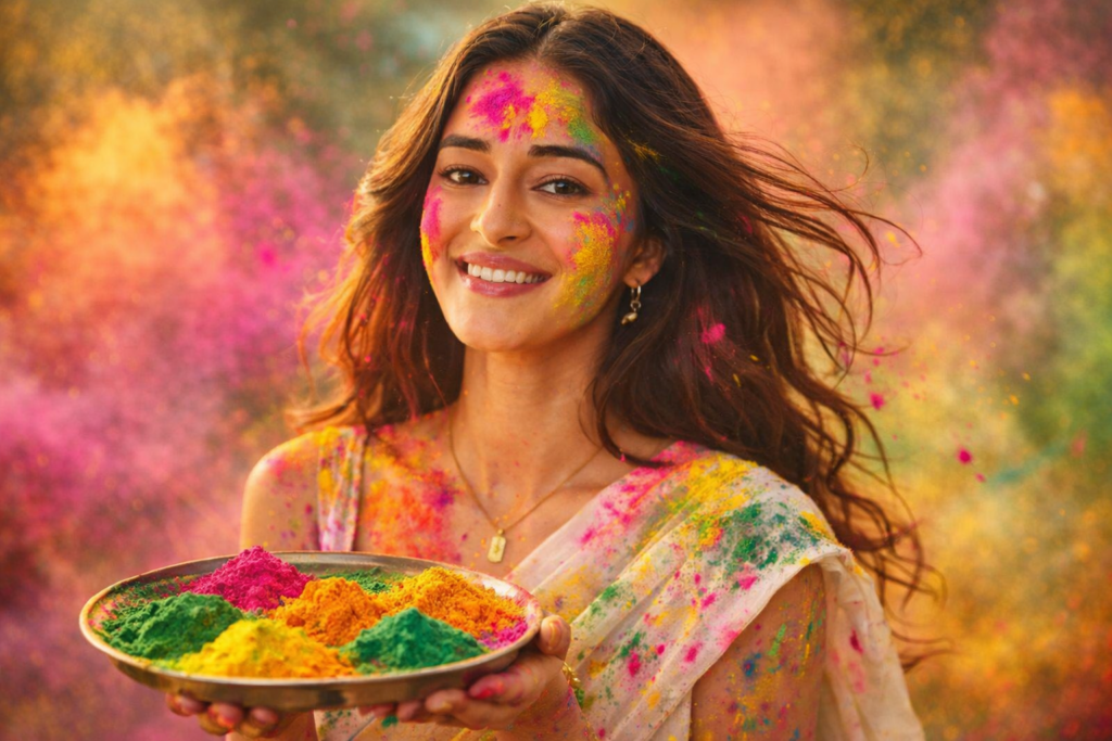 Google gemini holi prompt for girl