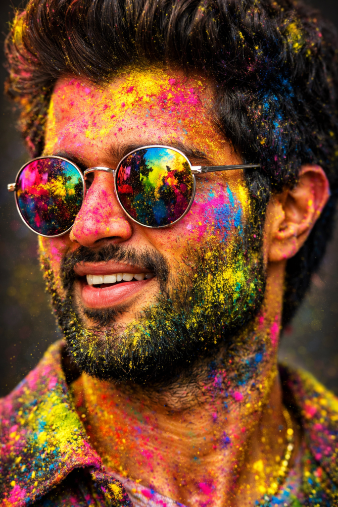 Google gemini holi prompt for boy