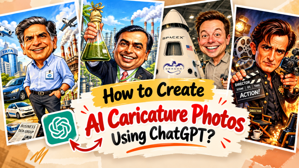 Chatgpt ai caricature trend How to Create caricature AI Photos using chatgpt