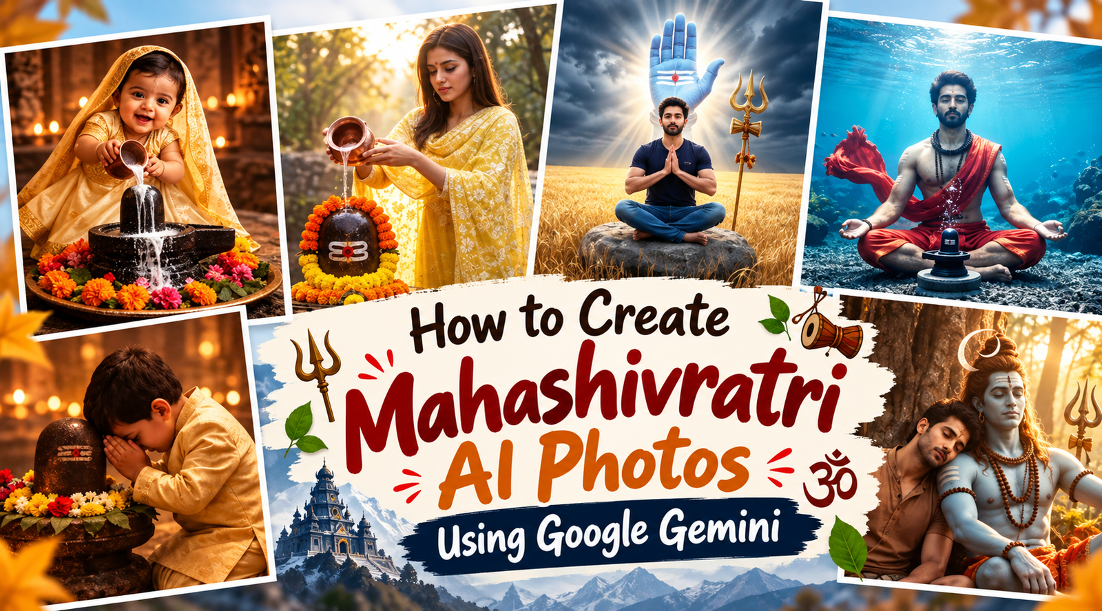 Mahashivratri prompt gemini How to Create Mahashivratri AI Photos using google gemini