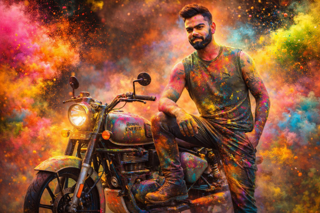 Holi prompt for bike