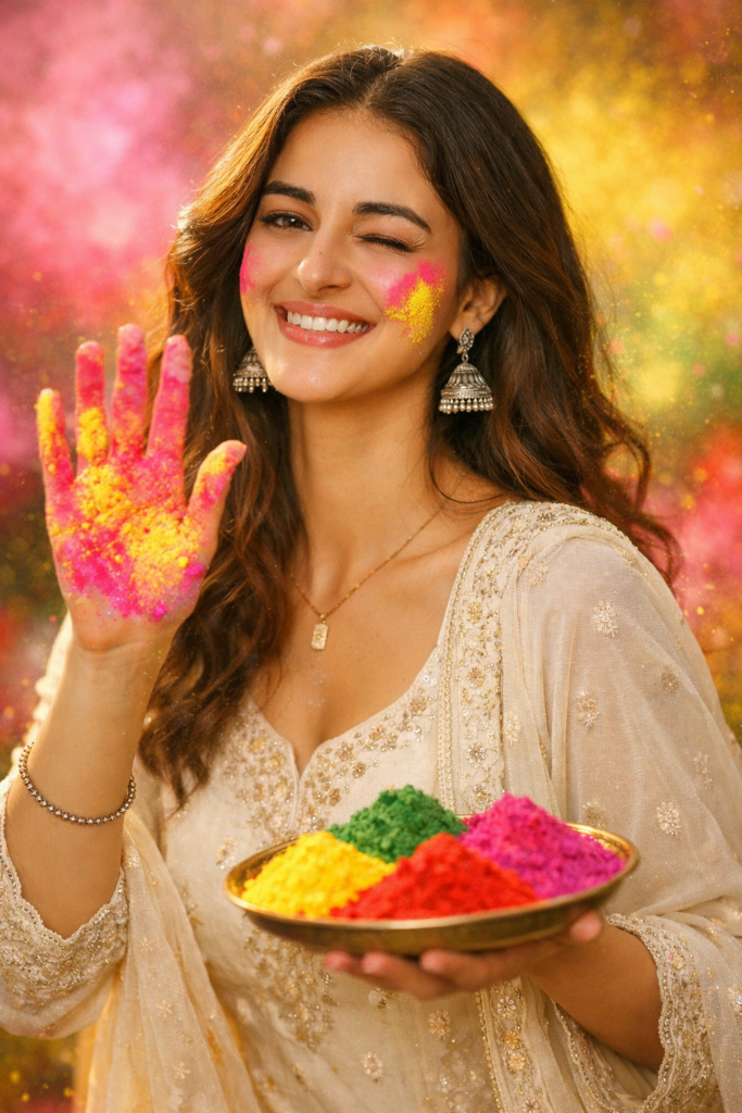 Google gemini holi prompt for girl