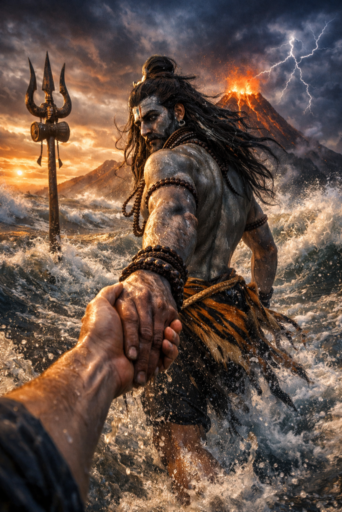 Mahadev holding hand google gemini prompt