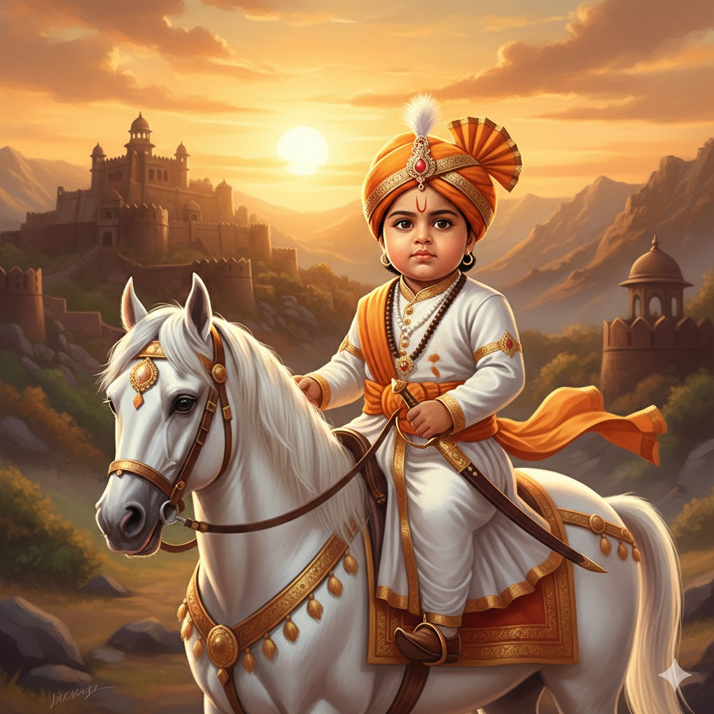 Shivaji maharaj jayanti google gemini prompt for baby boy