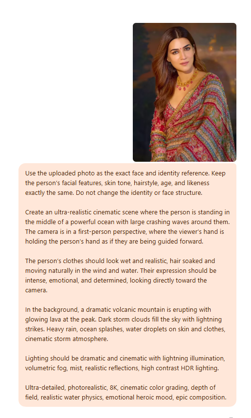 Mahadev holding hand google gemini prompt for girl