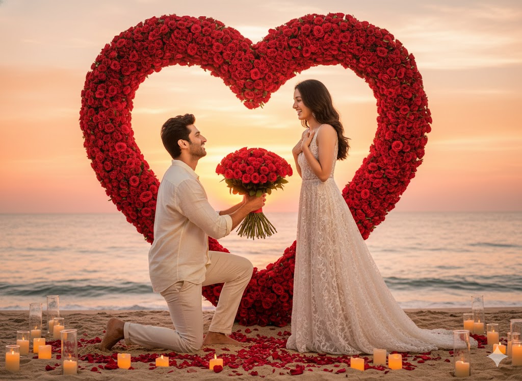 Rose day couple gemini prompt