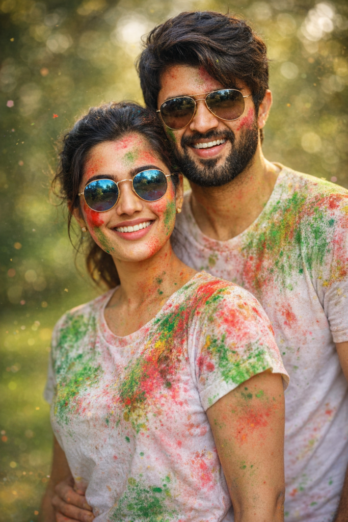 Gemini holi prompt couple