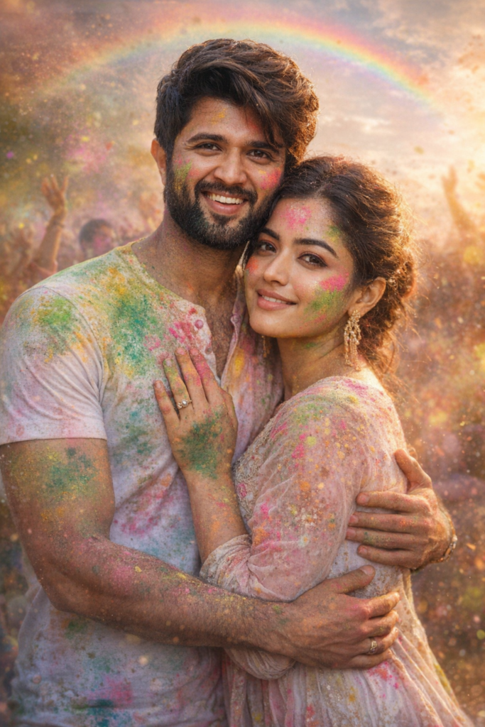 Gemini holi prompt couple