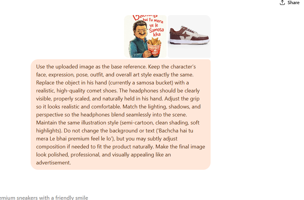 Bacha Hai Tu Mera Trend chatgpt prompt