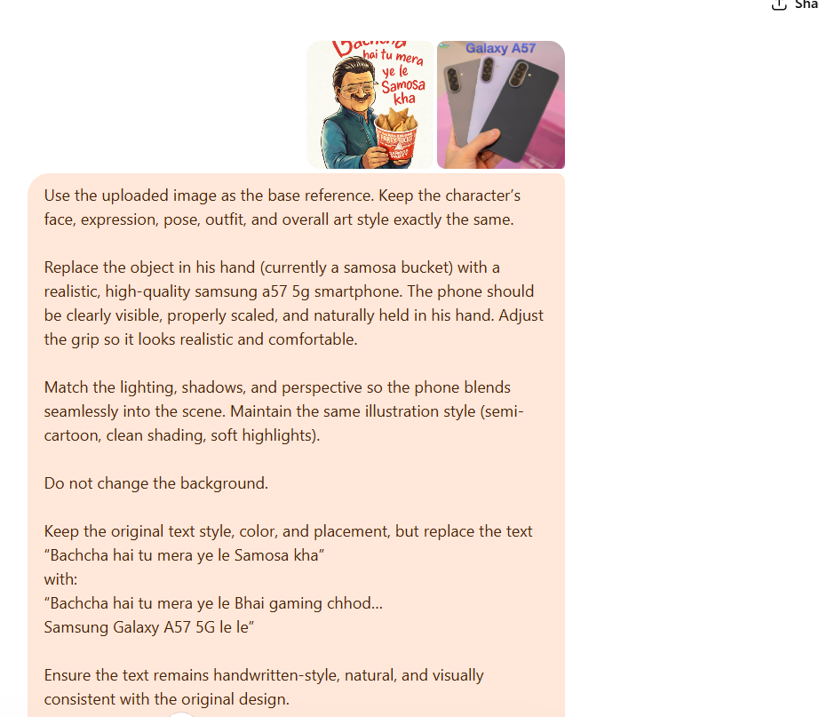 Bacha Hai Tu Mera Trend chatgpt prompt