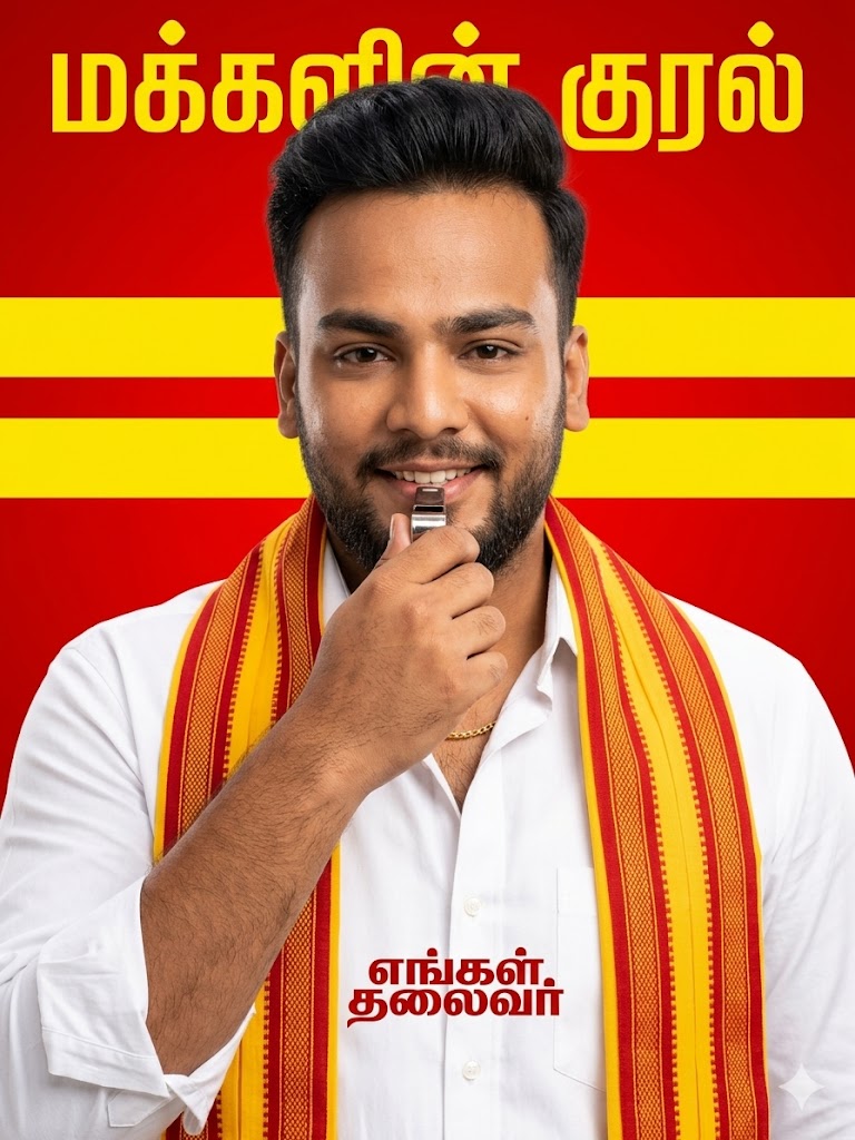 Vote TVK AI Photo Prompt for boys