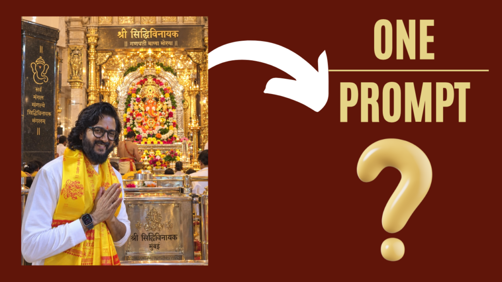 Siddhivinayak Mandir Ganesh Chaturthi photo prompt