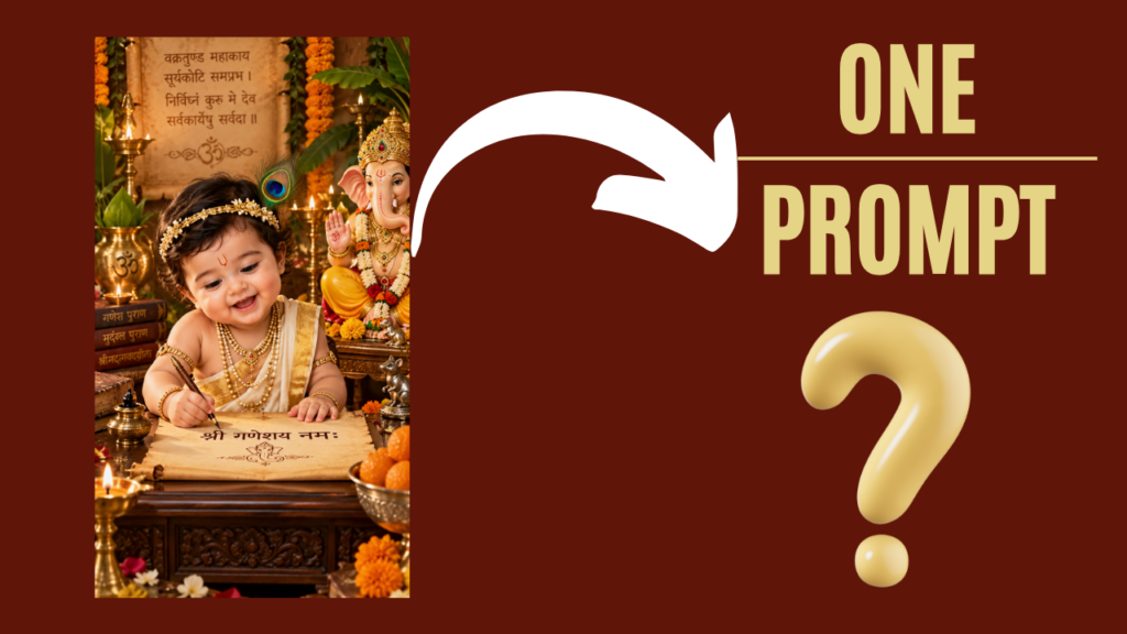 Ganesh Chaturthi Prompt For Baby Boy