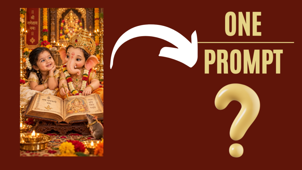 Ganesh Chaturthi Prompt For Baby Girls