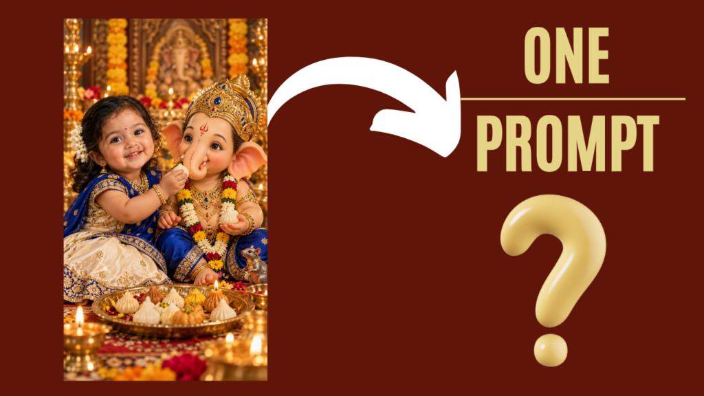 Ganesh Chaturthi Prompt For Baby Girls