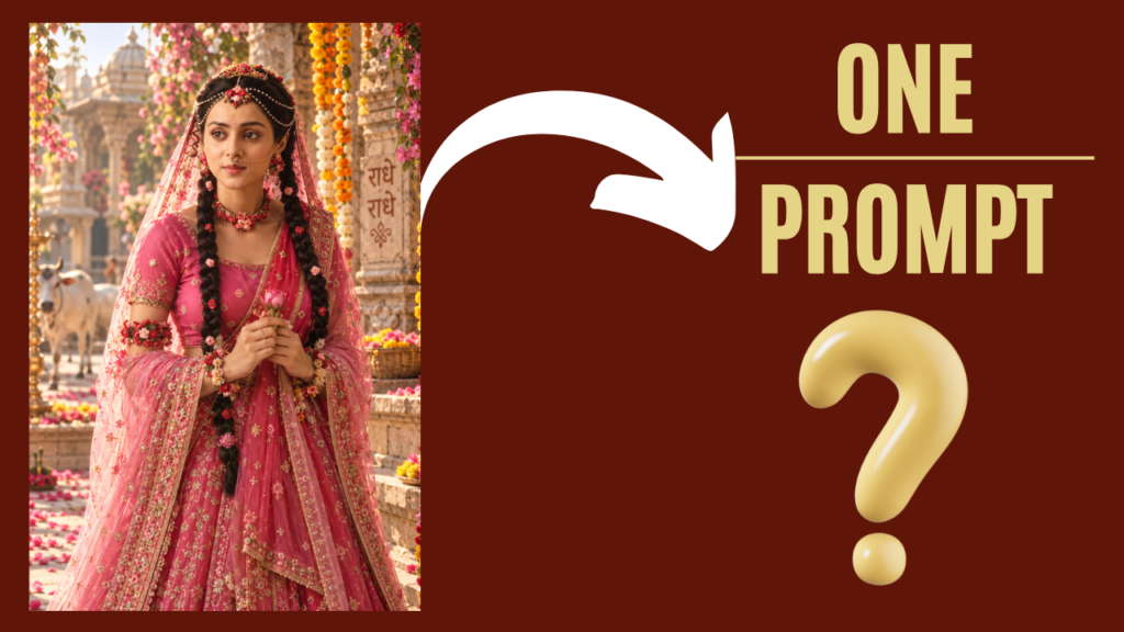 Radha Rani portrait Gemini Prompt