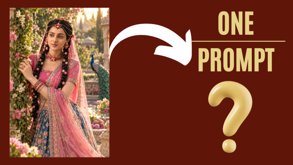 Radha Rani portrait Gemini Prompt