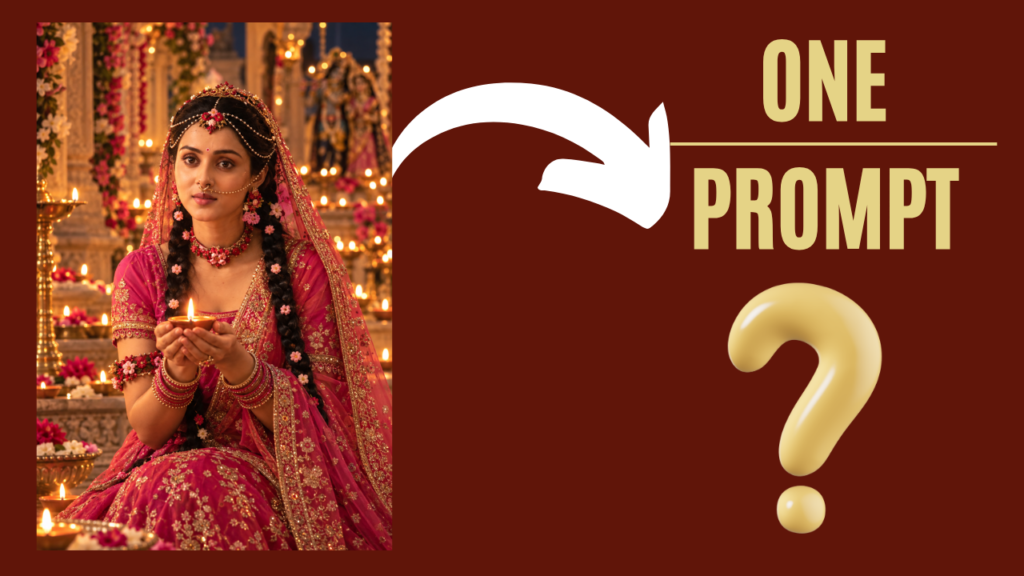 Radha Rani portrait Gemini Prompt