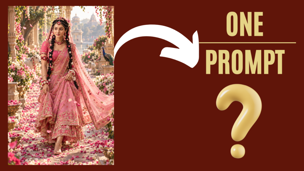 Radha Rani portrait Gemini Prompt