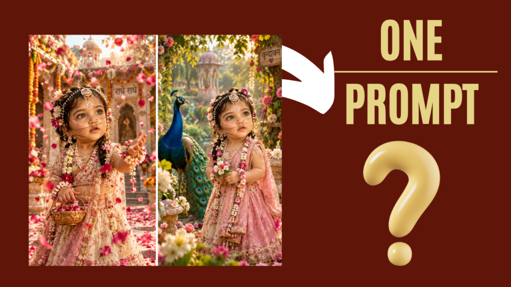 Radha Ashtami AI Photo Prompt for Baby Girls