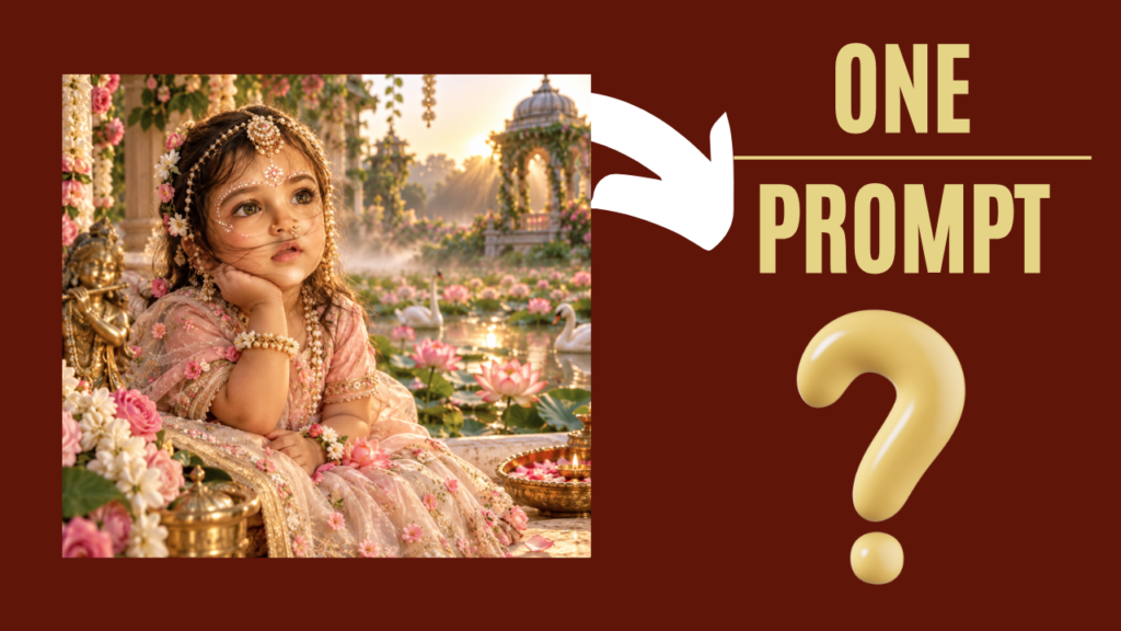 Radha Ashtami AI Photo Prompt for Baby Girls