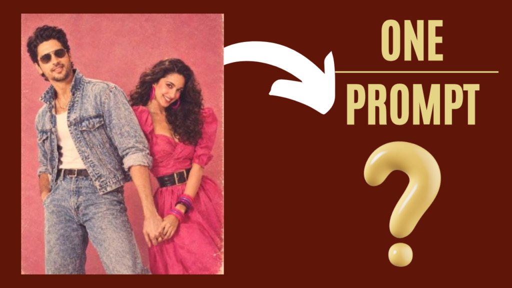viral 80s photo prompt for couple