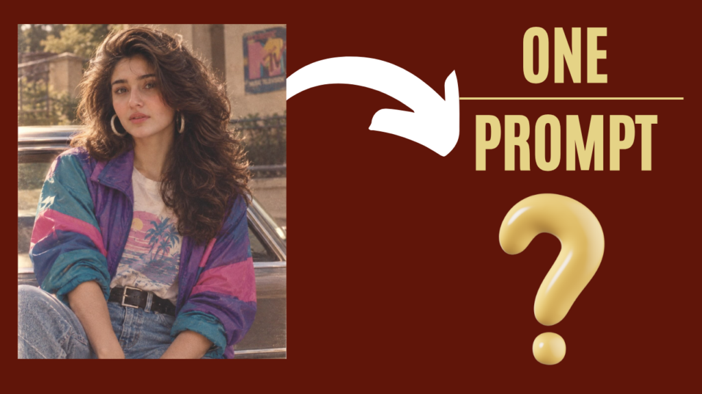 viral 80s photo prompt for girls