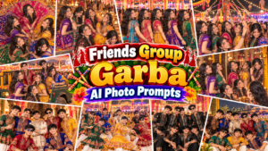 Friends Group Garba AI Photo Prompts