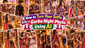 How to Turn Your Selfie Into a Garba Night Photo Using AI