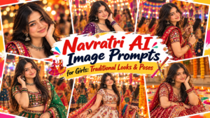 Navratri AI Image Prompts for Girls Traditional Looks & Poses
