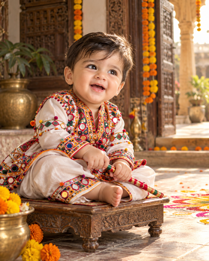 Baby Boy Navratri AI Photo Prompts