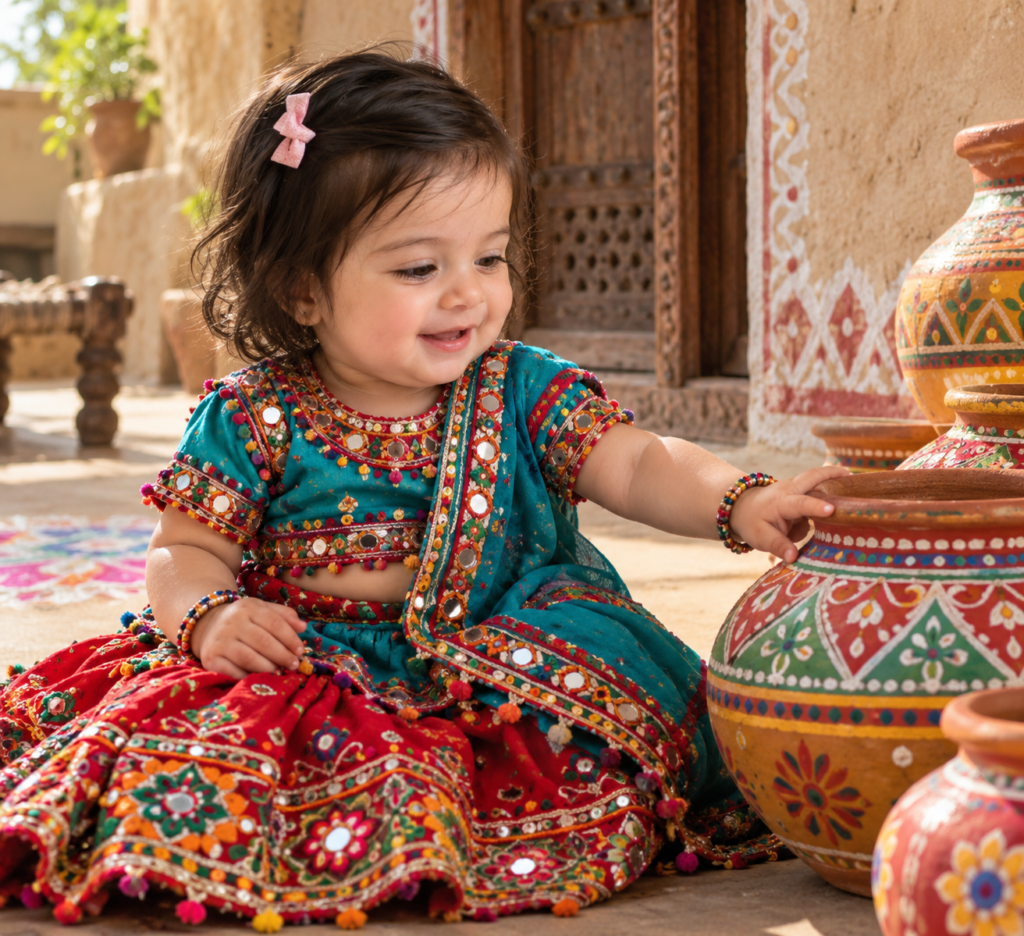 Baby Girl Navratri AI Photo Prompts
