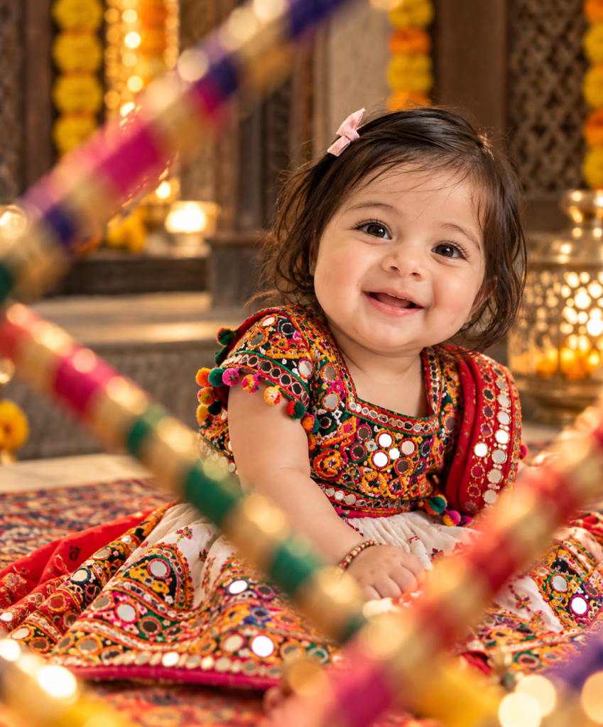 Baby Dandiya AI Photo Prompts