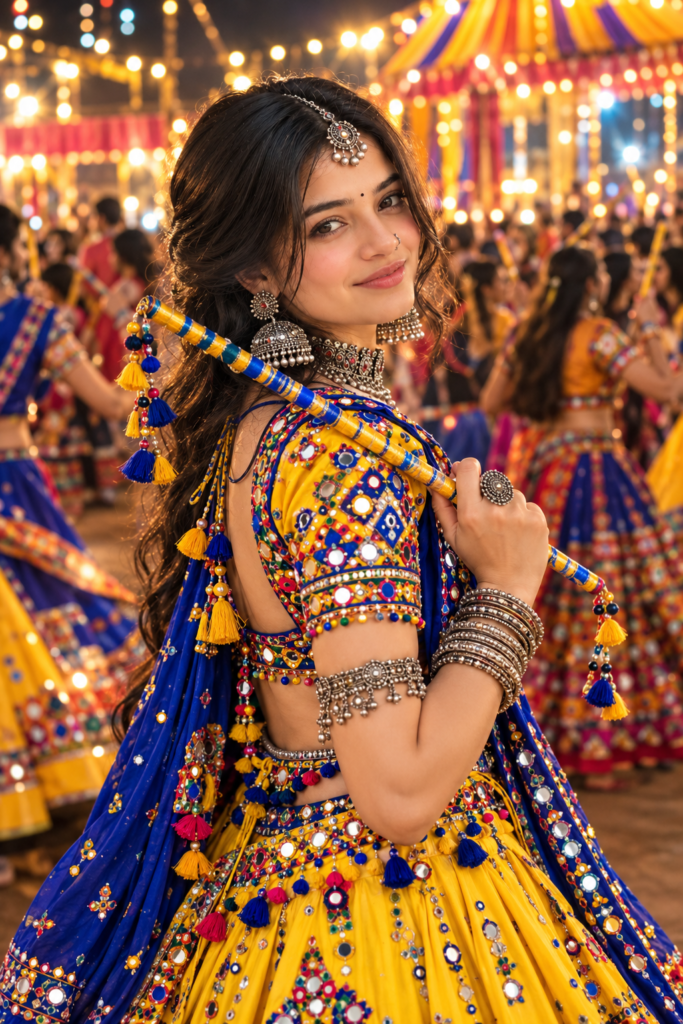 Aesthetic Navratri Oxidized Jewelry AI Photo Prompts