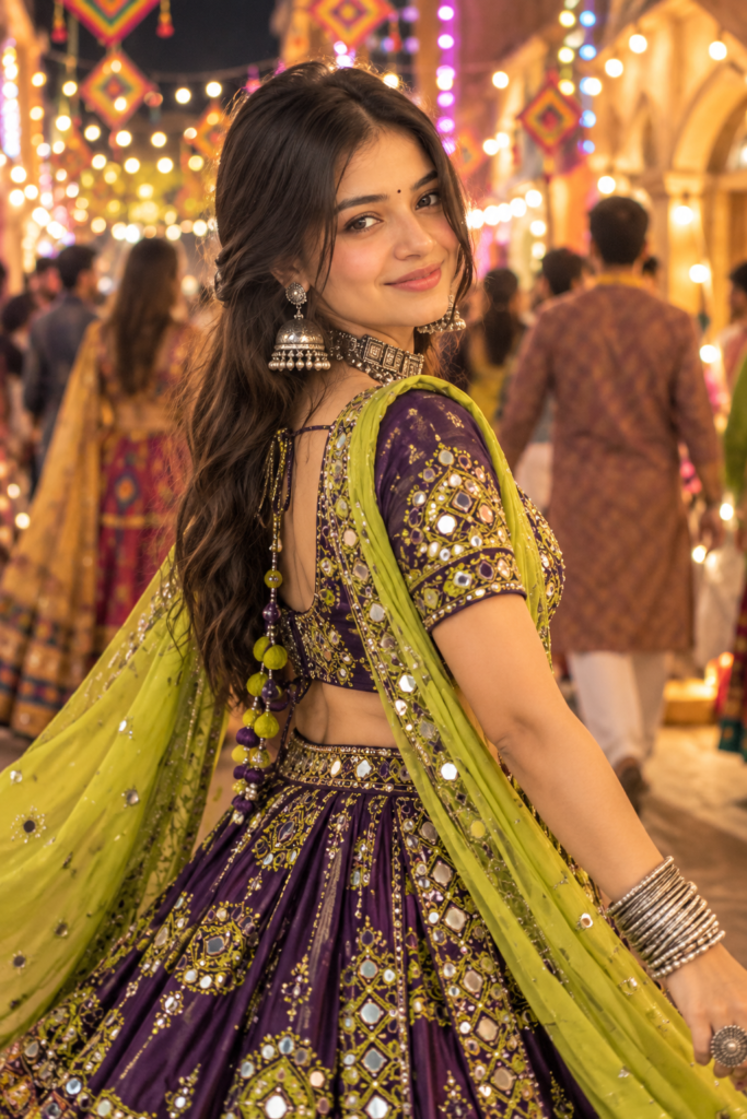 Aesthetic Navratri Oxidized Jewelry AI Photo Prompts