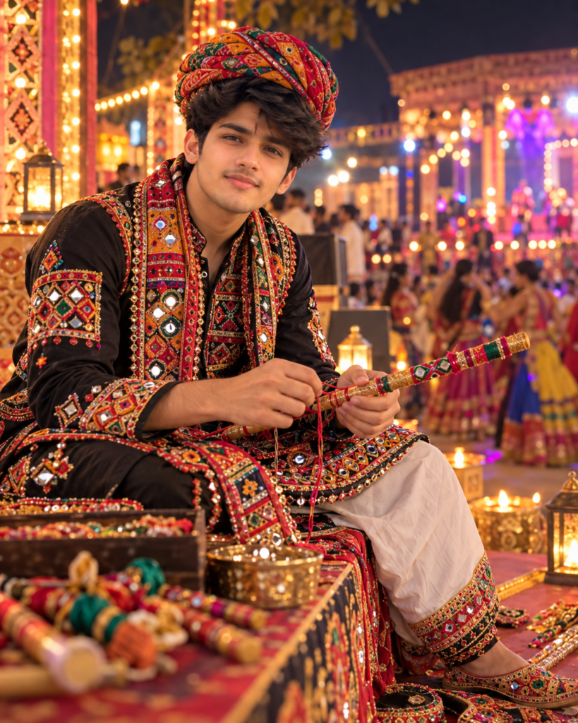Best Garba AI Photo Prompt for Boys